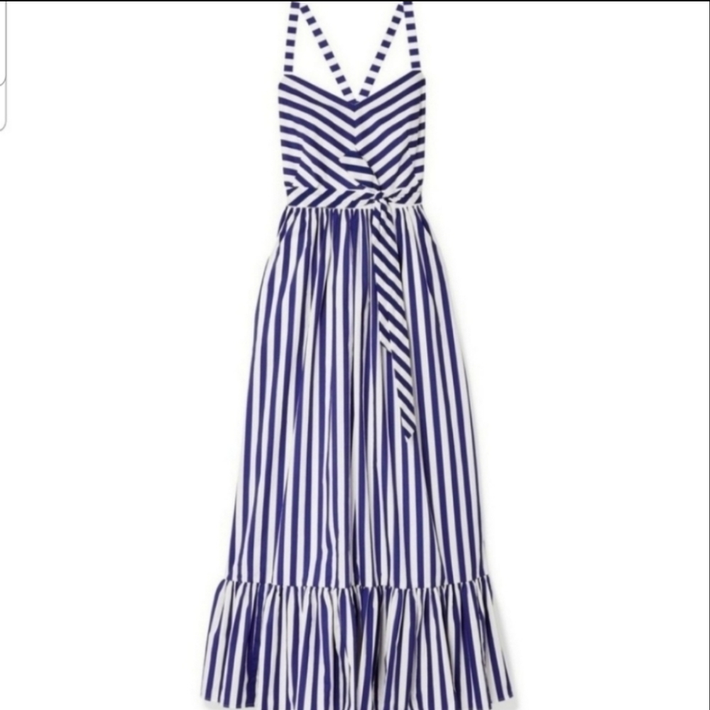J. Crew Gonzo 14 Maxi Dress Howell Stripe